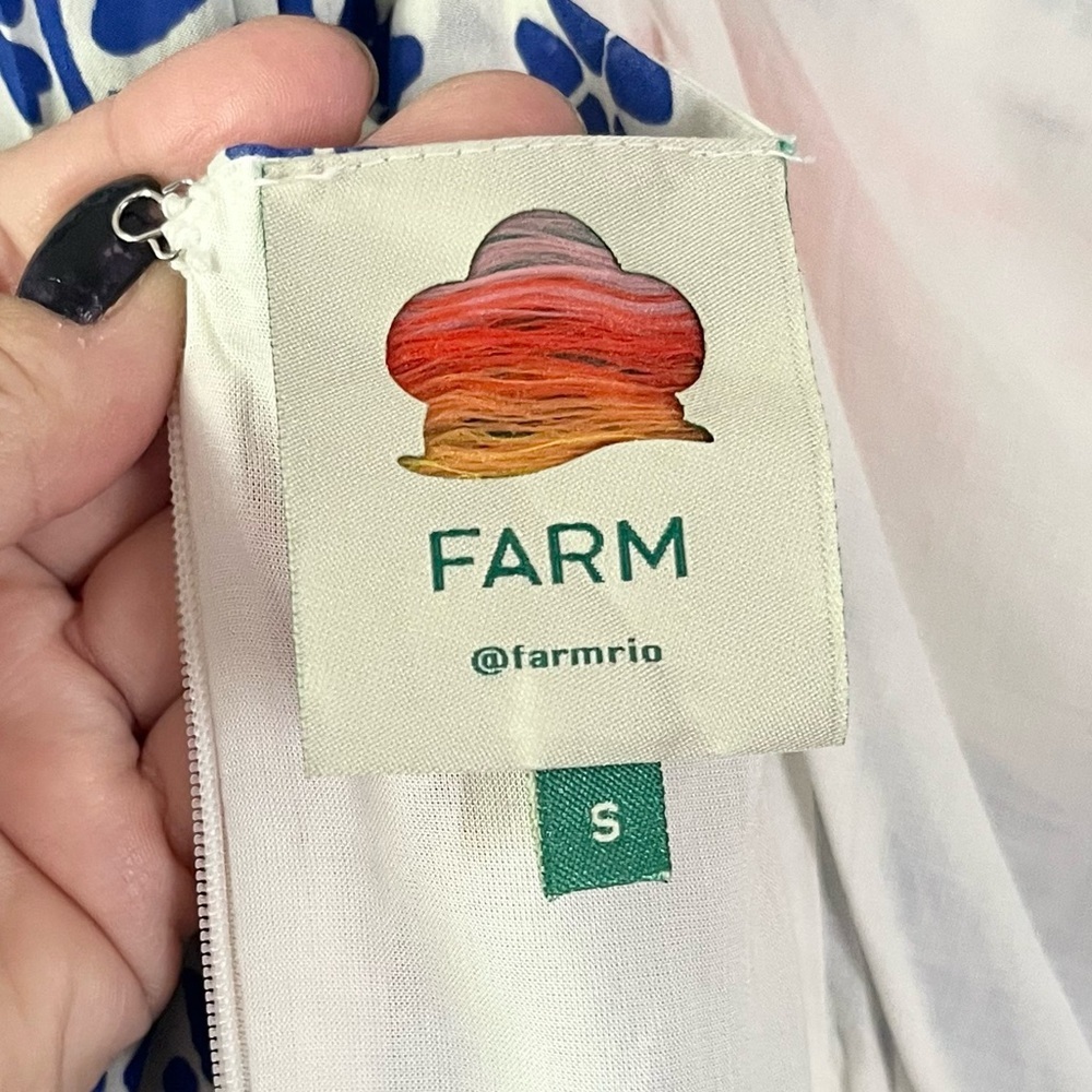 FARM RIO Afternoon Breeze Caftan Midi-Dress with Pockets - Picture 10 of 13